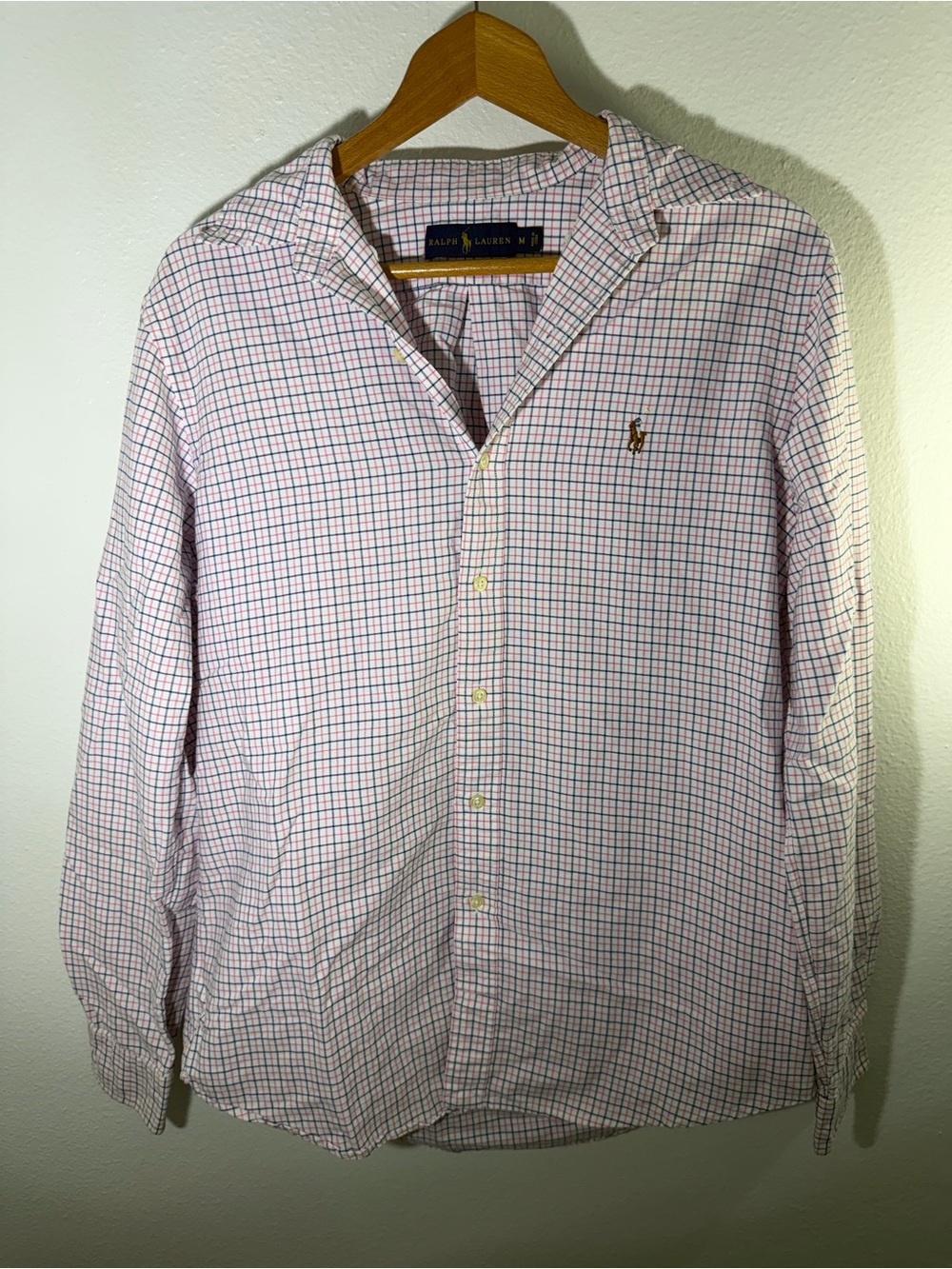 Ralph Lauren Pink Plaid Button-Down Shirt - Men's